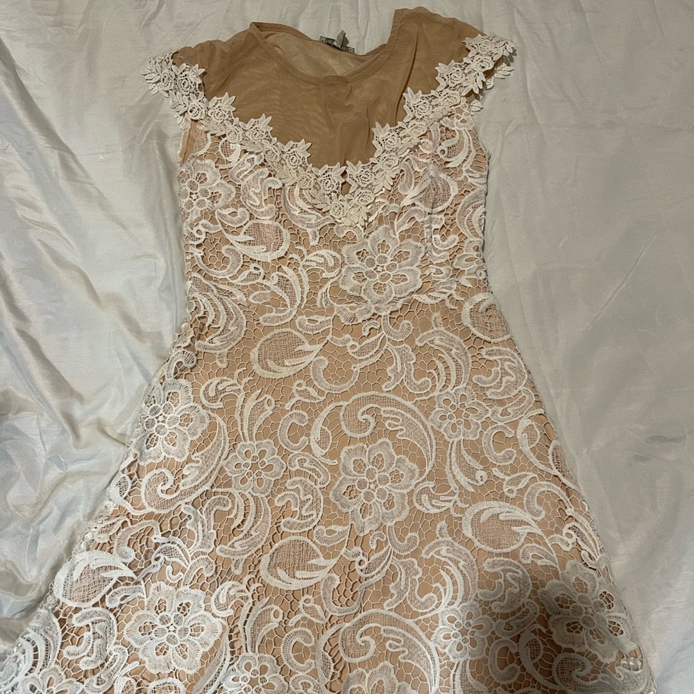 Charlotte Russe White Lace Dress - Picture 2 of 4